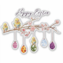 Paaseieren Baby Chicks Happy Easter