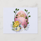 Paaseieren, Baby- en lentbloemen Briefkaart (Voorkant)