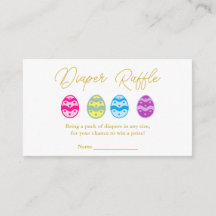 Paaseieren Baby shower Diaper Raffle