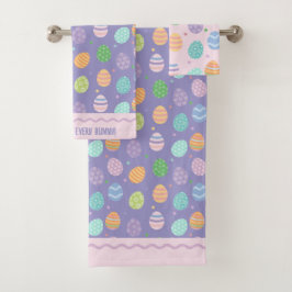 paaseieren bad handdoek