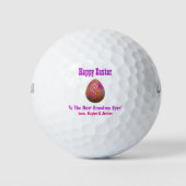 Paaseieren Best Grandma Ever Cute Pink Paars Golfballen (Voorkant)