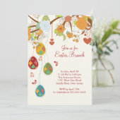 Paaseieren bij paasmakerij kaart (Staand voorkant)