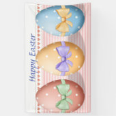 Paaseieren binnenshuis decorteren spandoek (Verticaal)