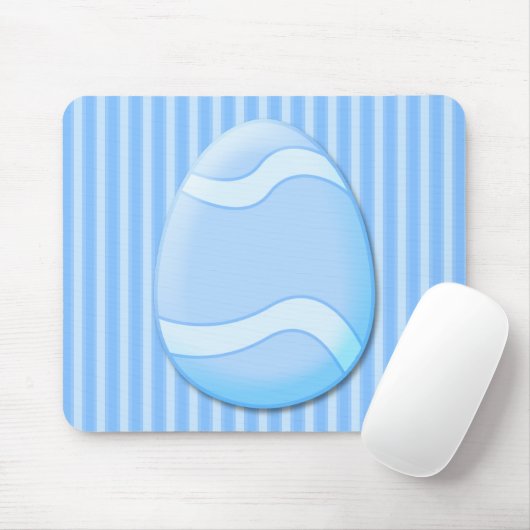 Paaseieren (blauw) Mousepad Muismat (Met muis)