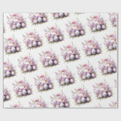 Paaseieren & Bloemen Delight | Pasen Cadeaupapier (Vlak)