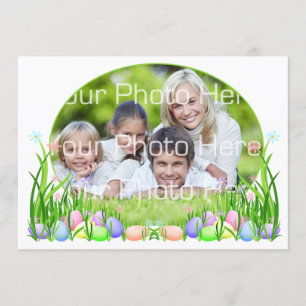Paaseieren, bloemen fotokaart kaart