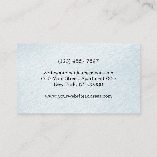 Paaseieren Boho Girly Bird Nest Visitekaartje (Achterkant)