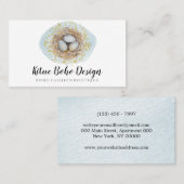 Paaseieren Boho Girly Bird Nest Visitekaartje (Voorkant / Achterkant)