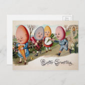 paaseieren briefkaart (Voorkant / Achterkant)