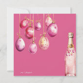 Paaseieren, bubbels en paasbrunch kaart (Achterkant)