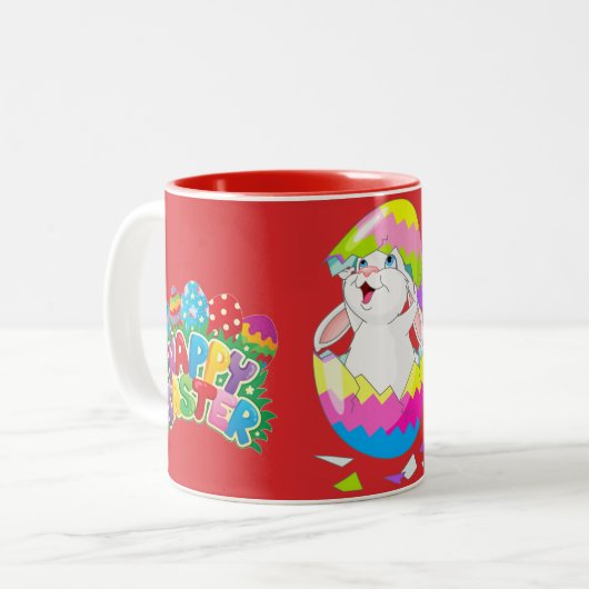 Paaseieren & Bunny Mok - Rood (Voorkant links)