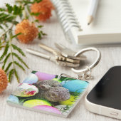 Paaseieren, bunny's en Golf Balls Sleutelhanger (Voorkant Rechts)