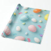 Paaseieren Cadeaupapier (Uitgerold)