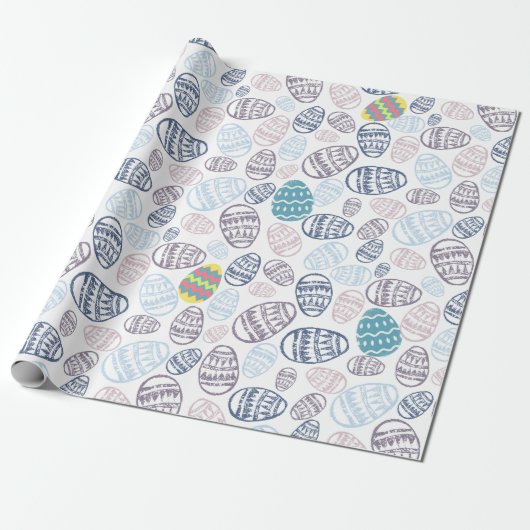 Paaseieren Cadeaupapier (Uitgerold)