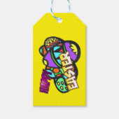 Paaseieren Cartoon Cust. CadeauLabels (Voorkant)