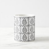 Paaseieren Chevron Black en White Happy Easter Koffiemok (Center)