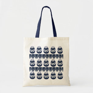 Paaseieren Chevron Strepen Gelukkig Pasen Patroon Tote Bag