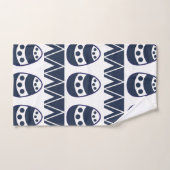 Paaseieren Chevron Stripes Happy Paaspatroon Bad Handdoek (Handdoek)
