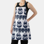 Paaseieren Chevron Stripes Happy Paaspatroon Schort (Insitu)