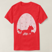 Paaseieren , Chinese Crested Dog Easte T-shirt (Design voorkant)