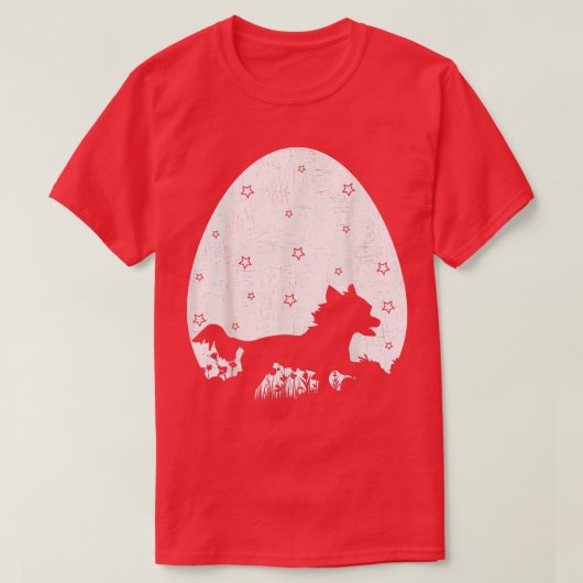 Paaseieren , Chinese Crested Dog Easte T-shirt (Design voorkant)