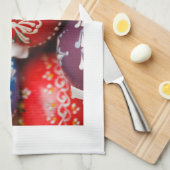 Paaseieren Colorful Holiday Pattern Spring Art Theedoek (Quarter Fold)