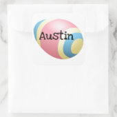 Paaseieren Design Vierkante Sticker (Tas)