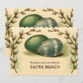  paaseieren: Dogwood Easter Brunch Kaart (Voorkant / Achterkant)