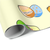 Paaseieren en -Baby kippen Cadeaupapier (Rol Hoek)