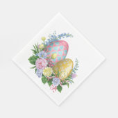 Paaseieren en -bloemen servet (Hoek)