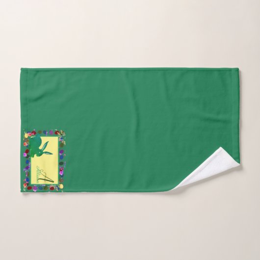 Paaseieren en bunny Monogram Handdoekset Bad Handdoek (Handdoek)