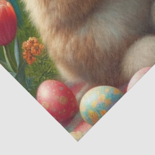 Paaseieren en Bunny Rabbit Tissue Paper Tissuepapier (Detail)