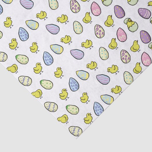 Paaseieren en kippapier tissuepapier (Detail)