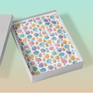 Paaseieren en kippatronen   Pastels Colors Tissuepapier