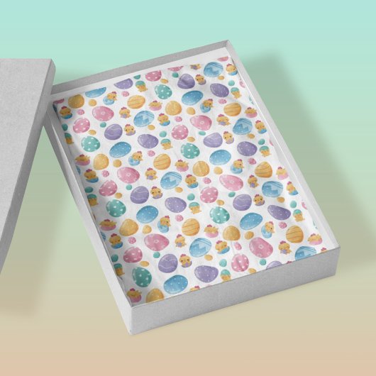 Paaseieren en kippatronen | Pastels Colors Tissuepapier