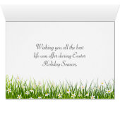 Paaseieren en kippen met bloemen (Binenzijde Horizontaal (Onderkant))