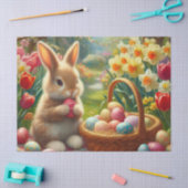 Paaseieren en Konijn Tissuepapier (Craft)