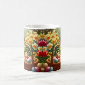 Paaseieren en konijnenvakantie koffiemok (Center)