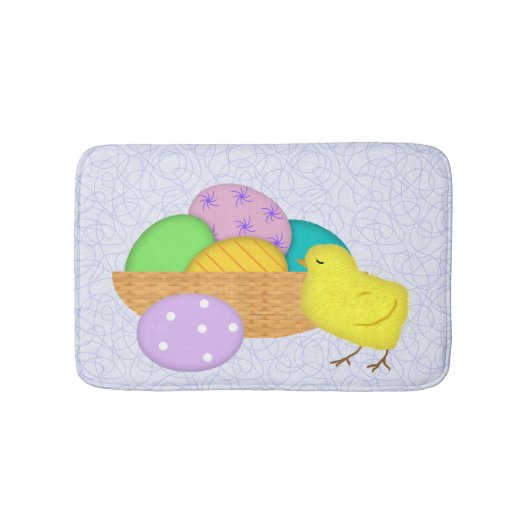 Paaseieren en kuikenbadmat badmat (Voorkant)
