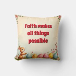 Paaseieren en Little Rabbit Populair Collectie Kussen