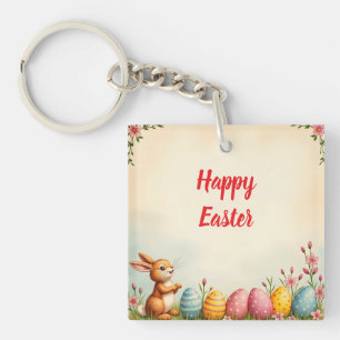 Paaseieren en Little Rabbit Populair Collectie Sleutelhanger