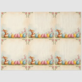 Paaseieren en Little Rabbit Populair Collectie Tissuepapier (Voorkant)