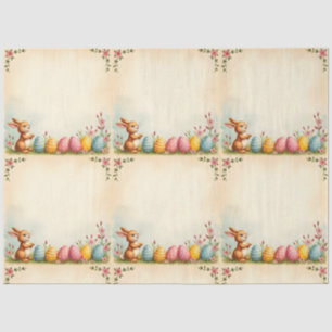 Paaseieren en Little Rabbit Populair Collectie Tissuepapier