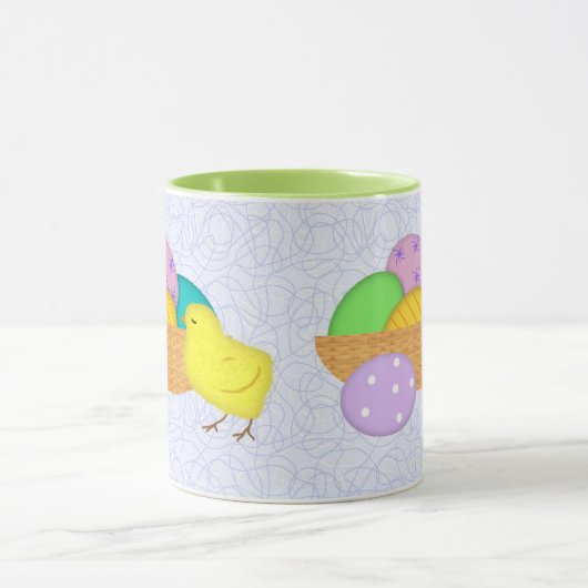 Paaseieren en Mok van kuikens (Midden)