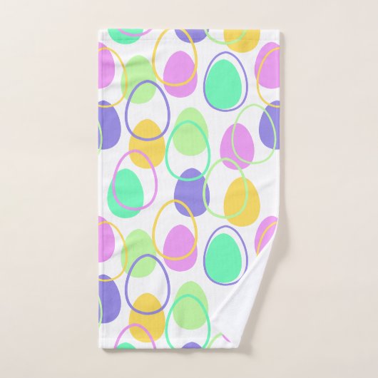 Paaseieren en omtrekken bad handdoek (Handdoek)