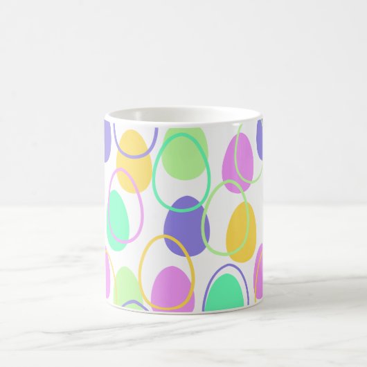 Paaseieren en omtrekken koffie-Mok Koffiemok (Center)
