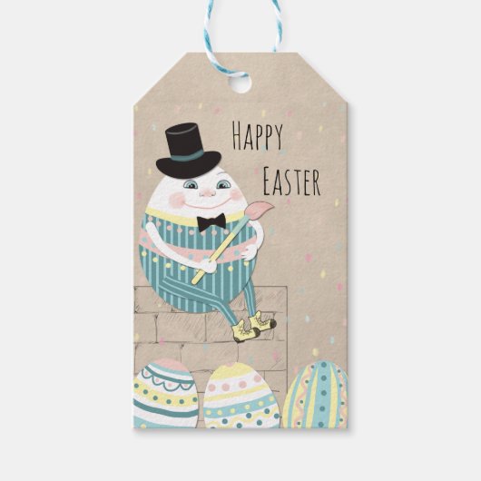 Paaseieren en pompoenen cadeaulabel (Voorkant)