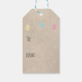 Paaseieren en pompoenen cadeaulabel (Achterkant)