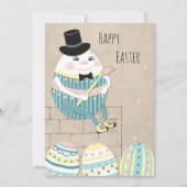 Paaseieren en pompoenen feestdagenkaart (Voorkant)