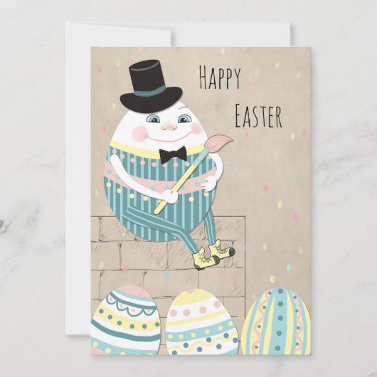 Paaseieren en pompoenen feestdagenkaart (Voorkant)